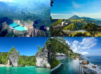 Индонезия - кратеры и вулканы
